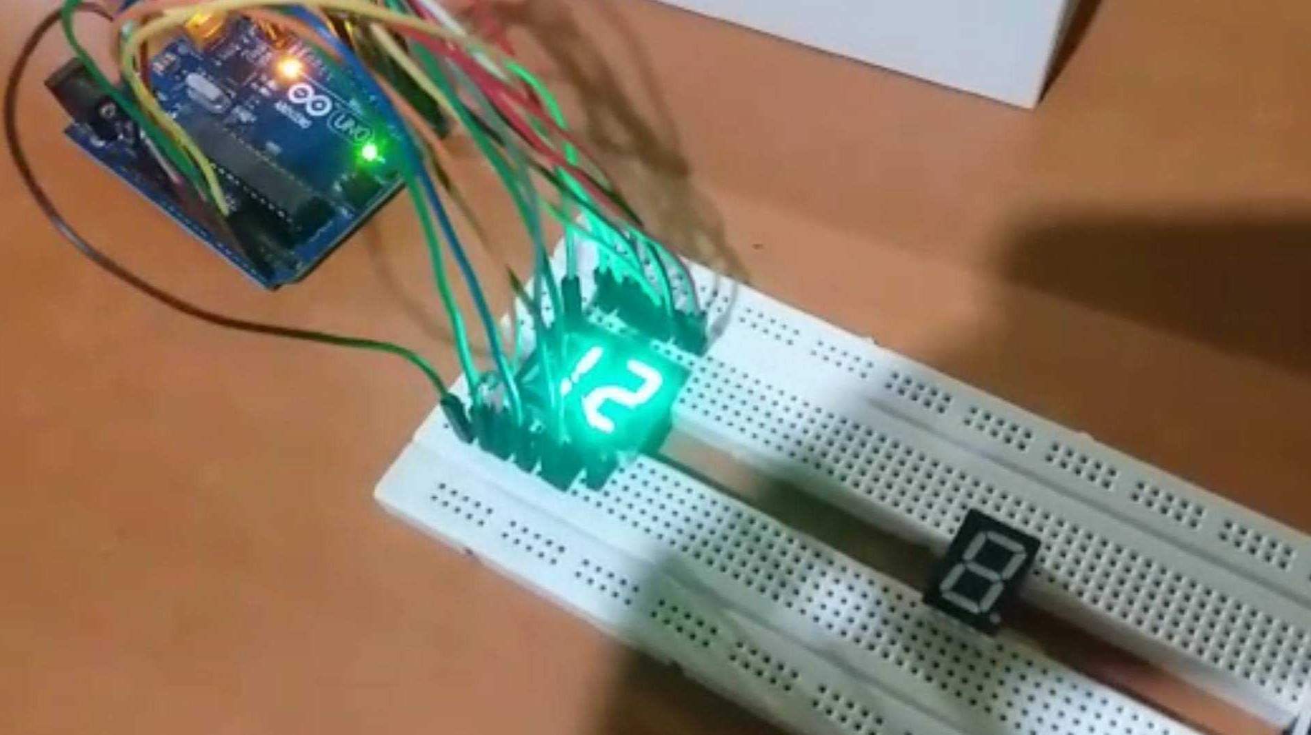 Arduino with 7 segment display