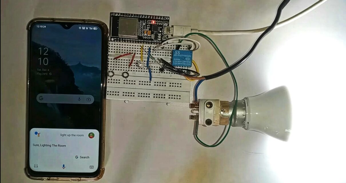 Google assistant based home automation system