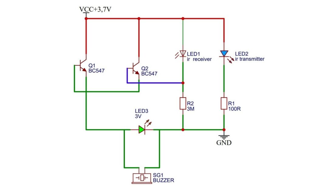 Proximity Sensor Circuit Diagram