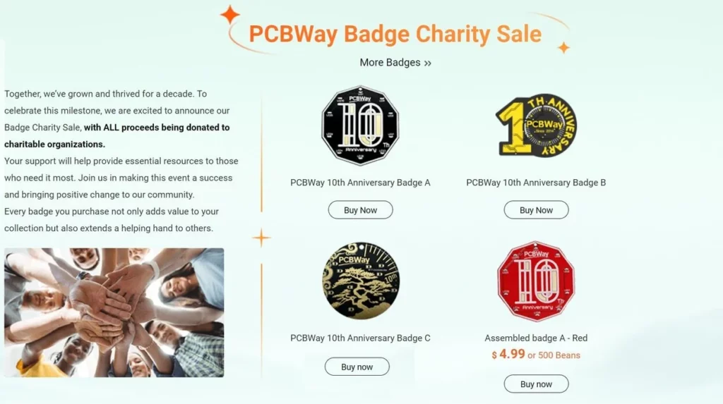 PCBWays 10th Anniversary Charity 