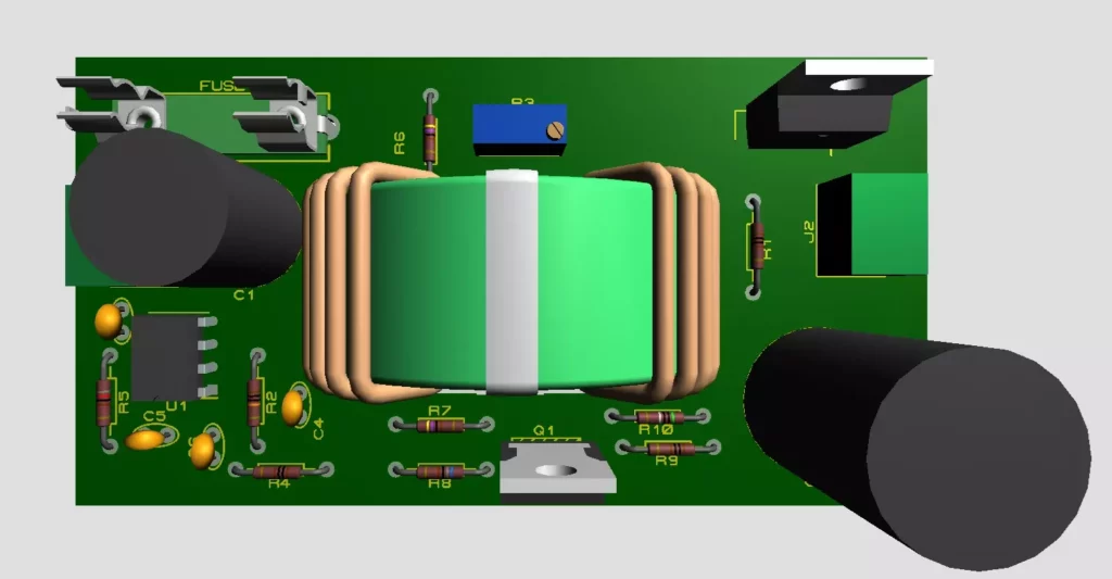 DC-DC Converter Circuit Assembled