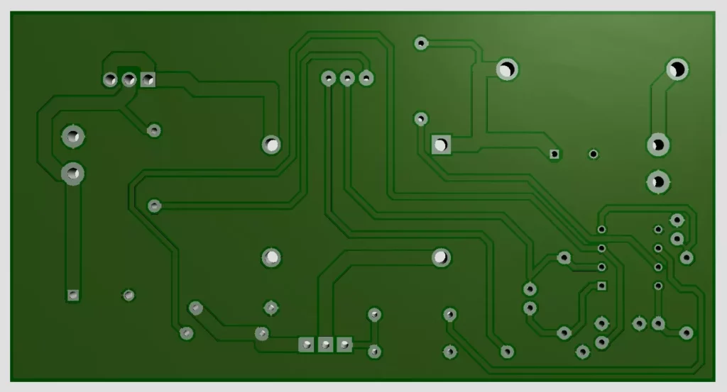 DC-DC Converter Circuit PCB Back