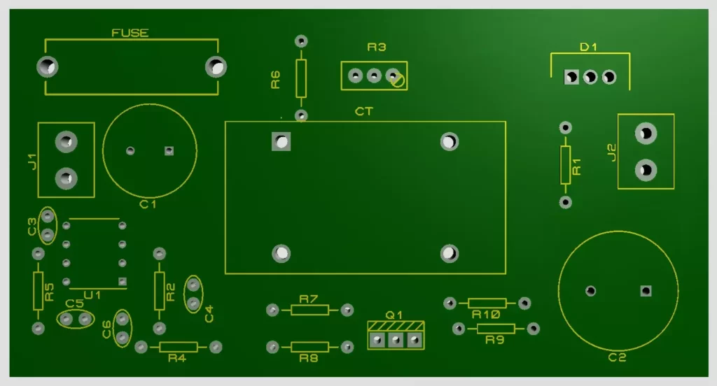 DC DC Converter Circuit PCB Front