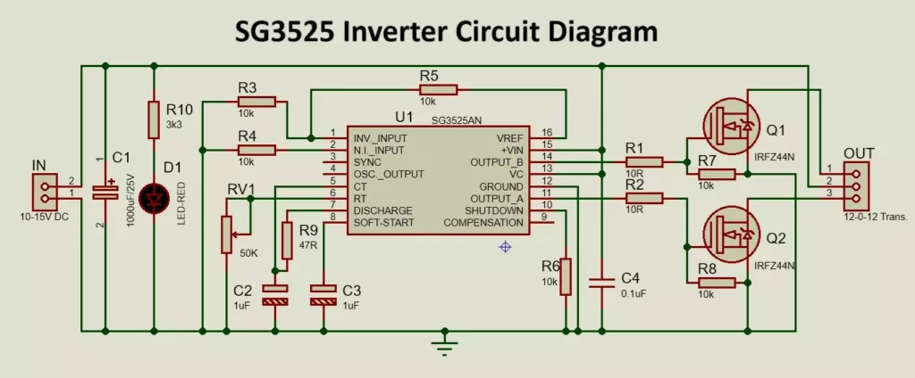 SG3525 Inverter Circuit Diagram