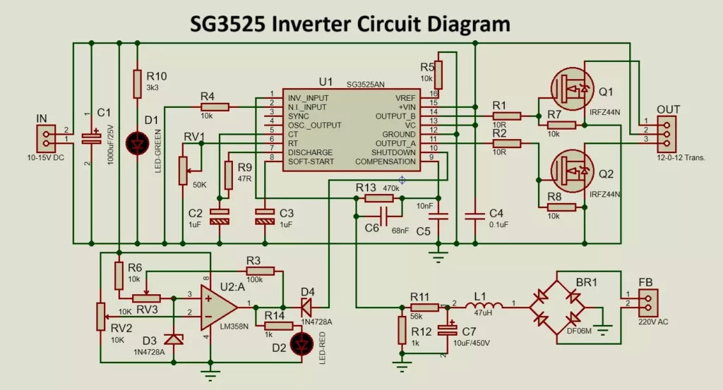 SG3525 Inverter Circuit Diagram