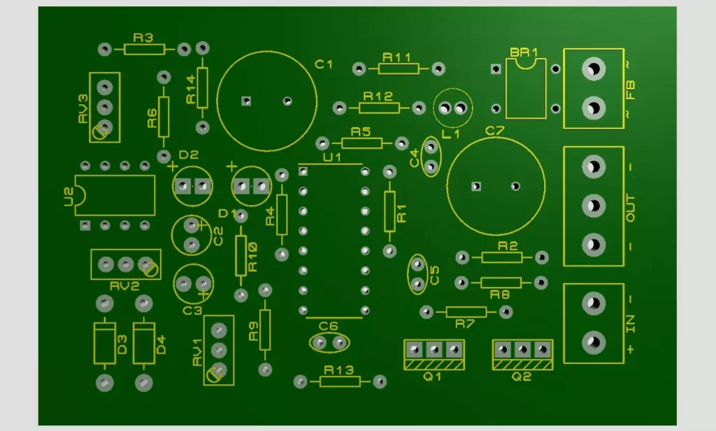 SG3525 Inverter PCB Front