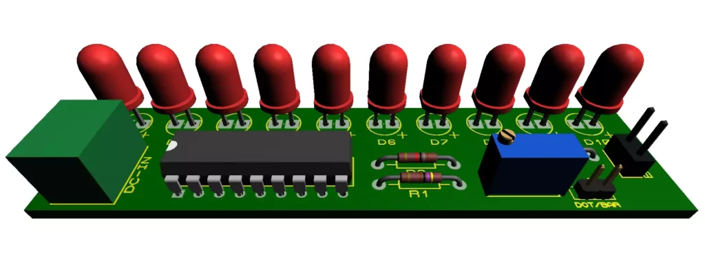 LM3915 Battery Voltage Level Indicator