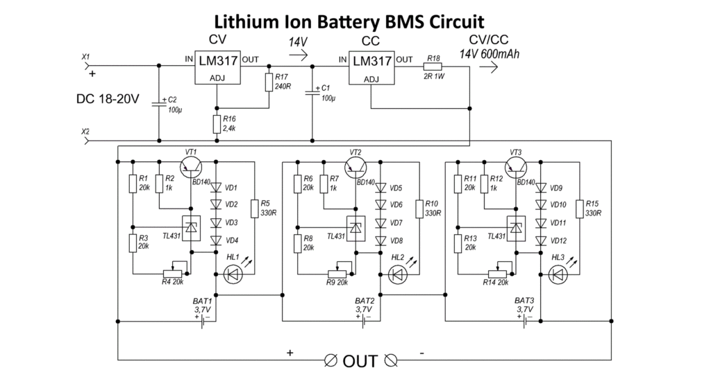 BMS Circuit with Protection