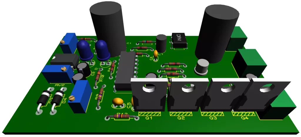 H Bridge Inverter Circuit 3D