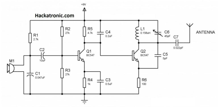 FM Transmitter Circuit Diagram and Working » Electronics project