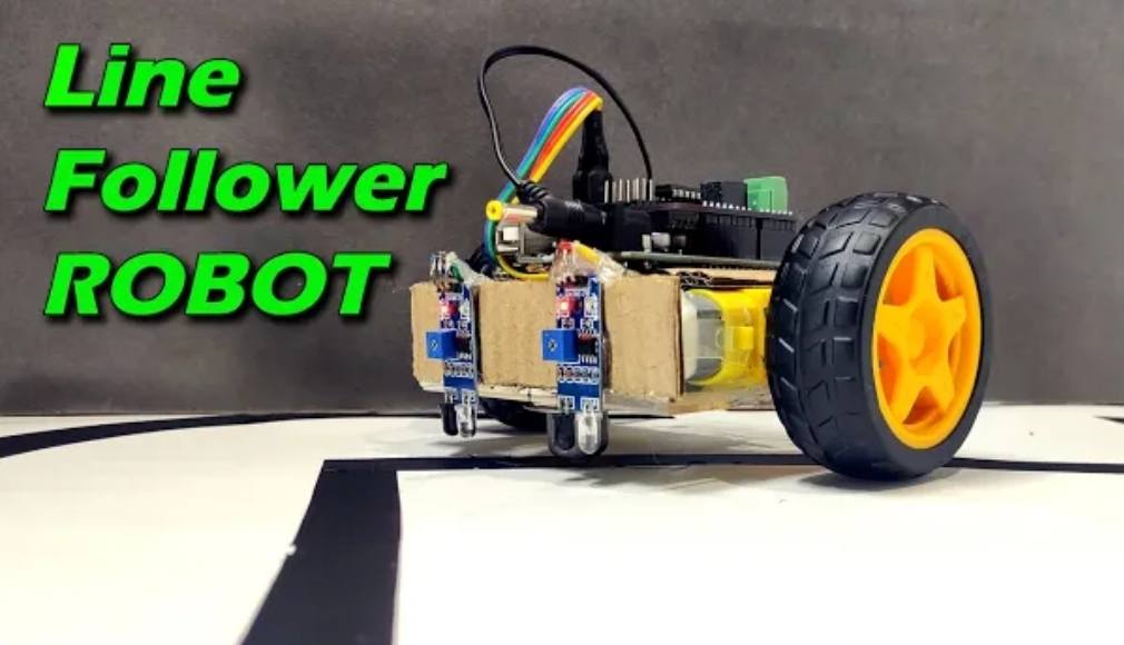 How To Make A Line Follower Robot Using Arduino Uno Youtube 9215