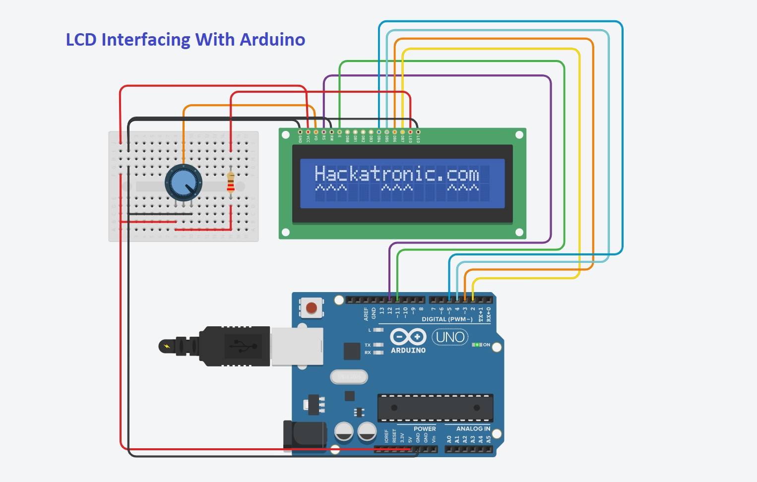 Arduino LCD Program Interfacing