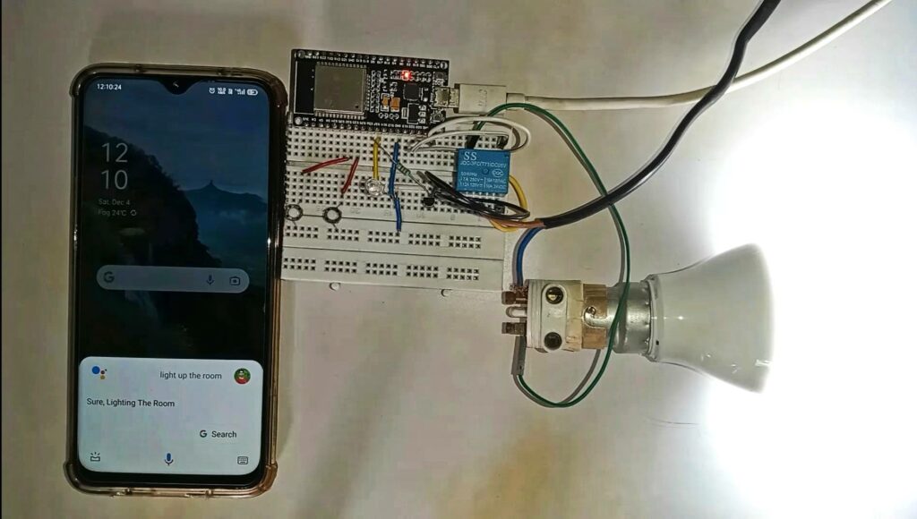 Google assistant based home automation system