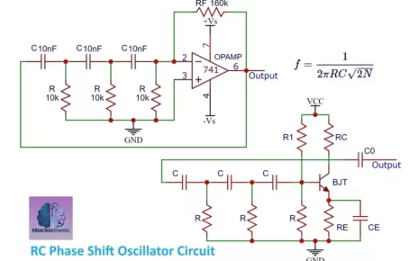 RC Phase Shift Oscillator Circuit