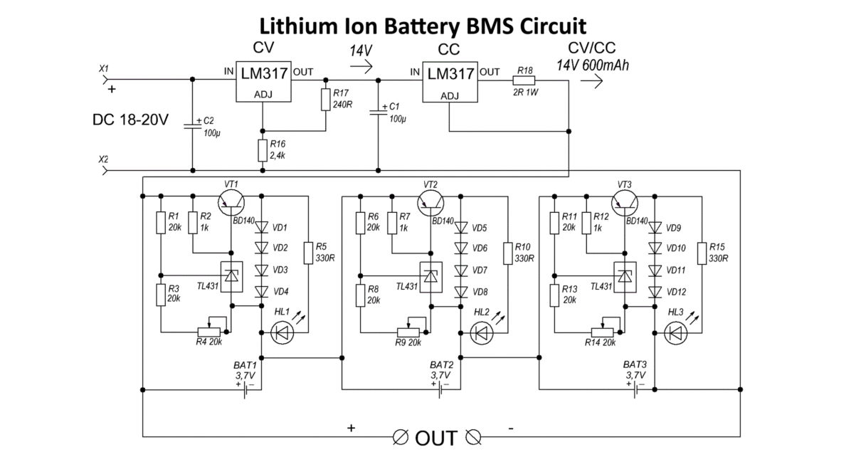 BMS Circuit with Protection