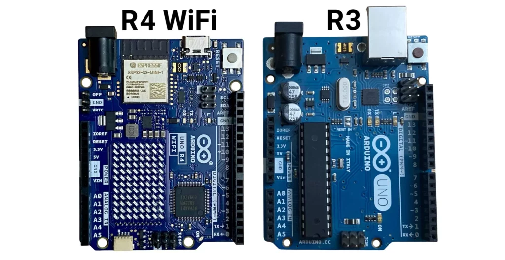 Arduino UNO R3 vs R4 Wi-FI