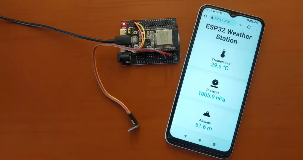 ESP32 Weather Station with BMP280 Sensor