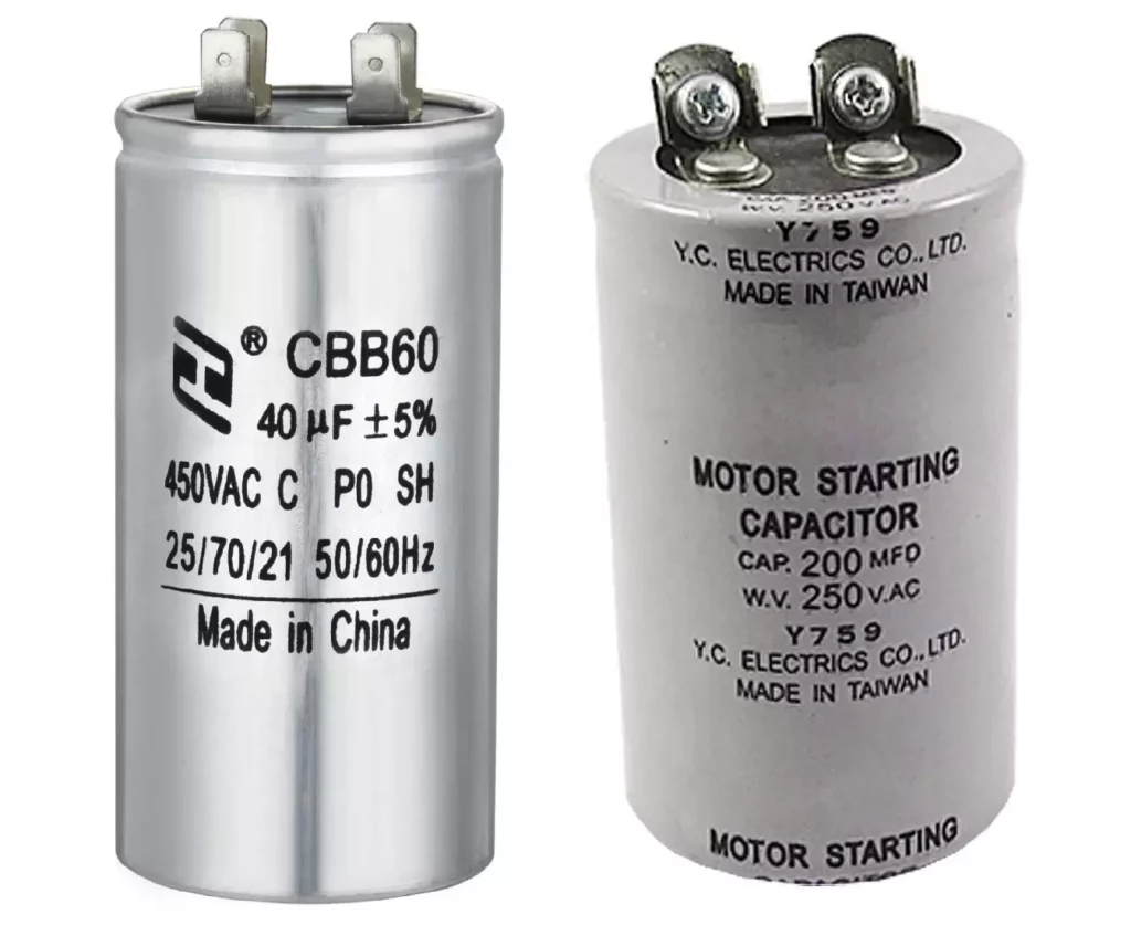 Motor Run & Motor Start Capacitors