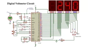 Digital Voltage Meter Circuit