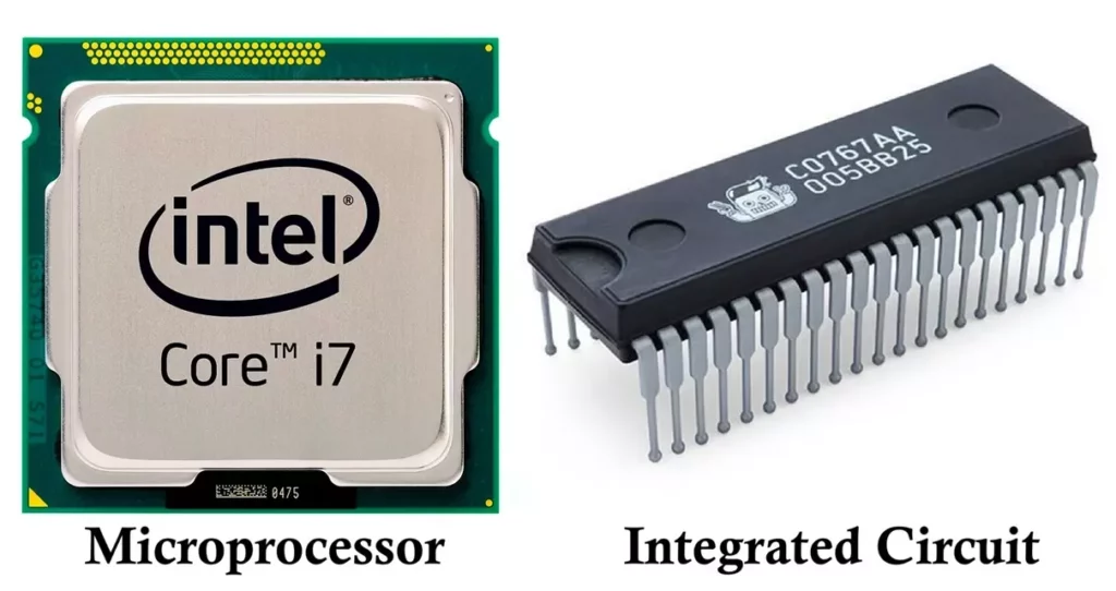 Differences Between Microprocessors and Integrated Circuits
