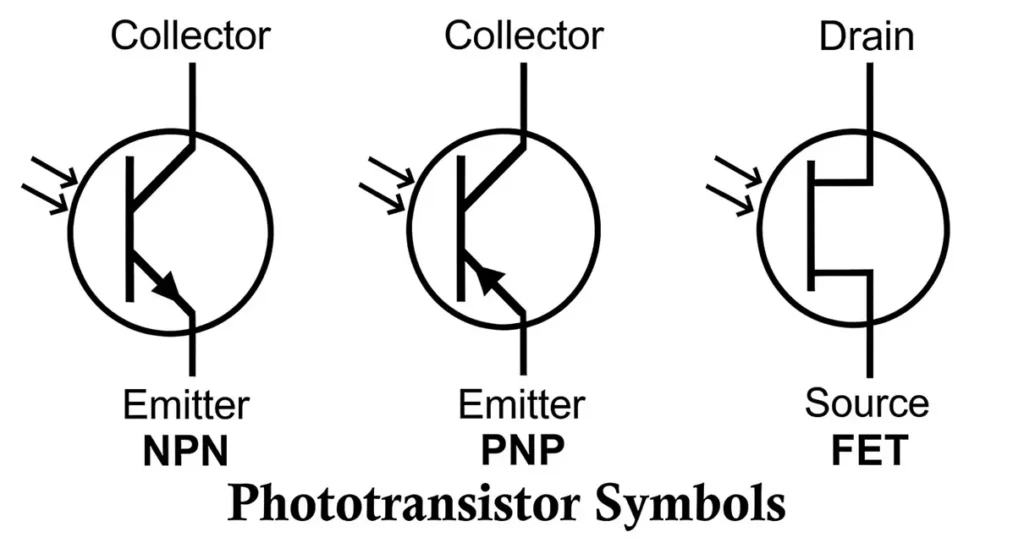 Phototransistor Symbol