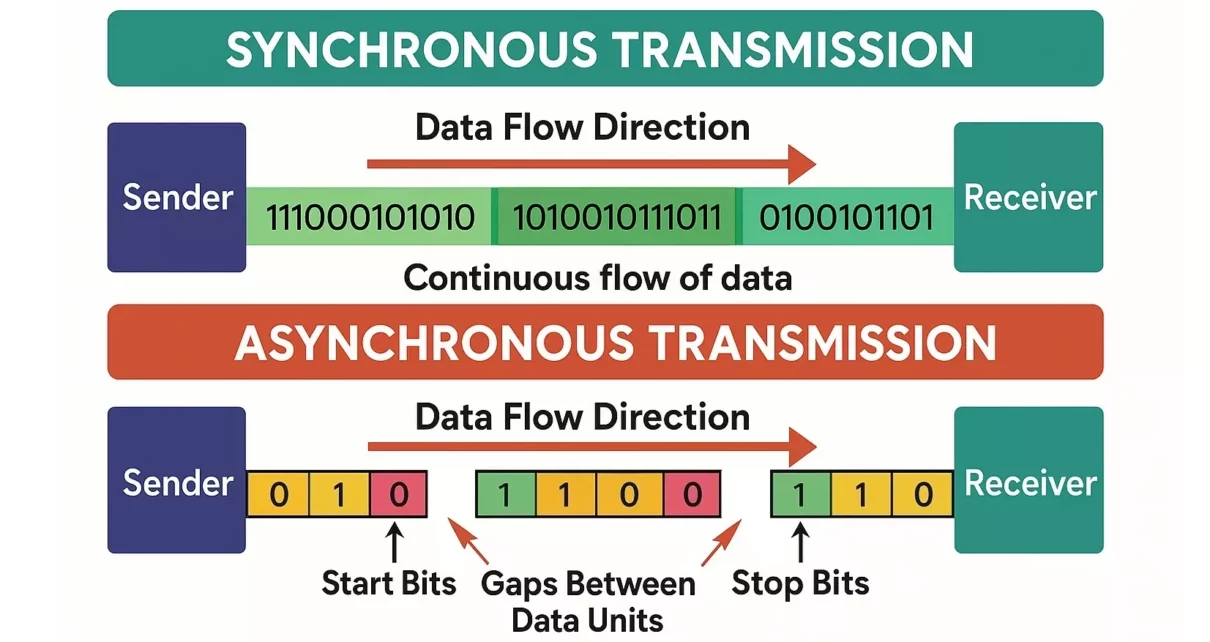 Difference Between Synchronous and Asynchronous Data Transmission