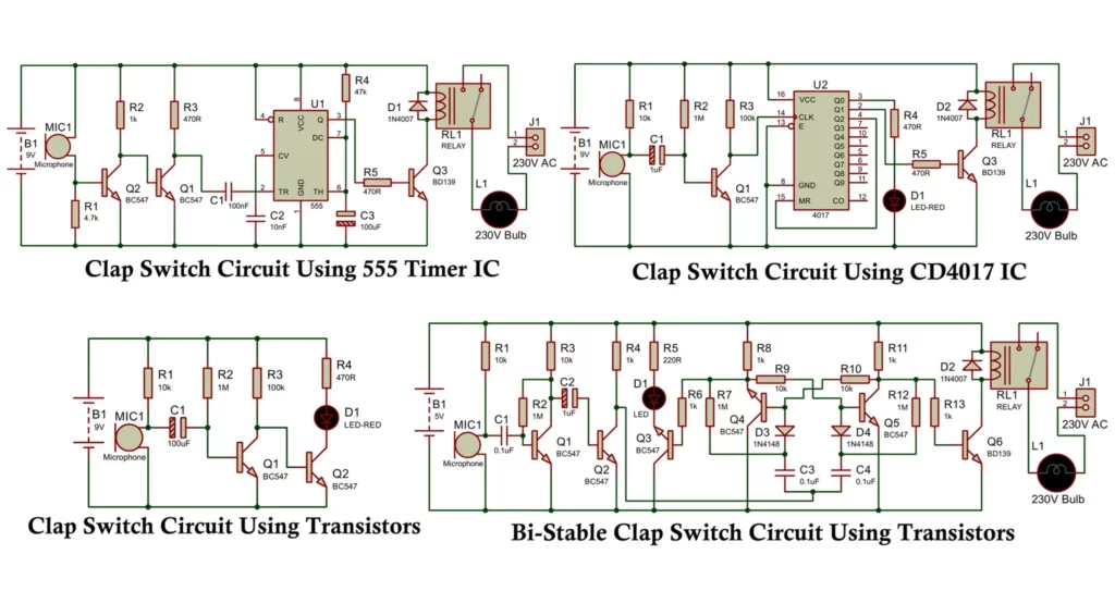 Clap Switch Circuit