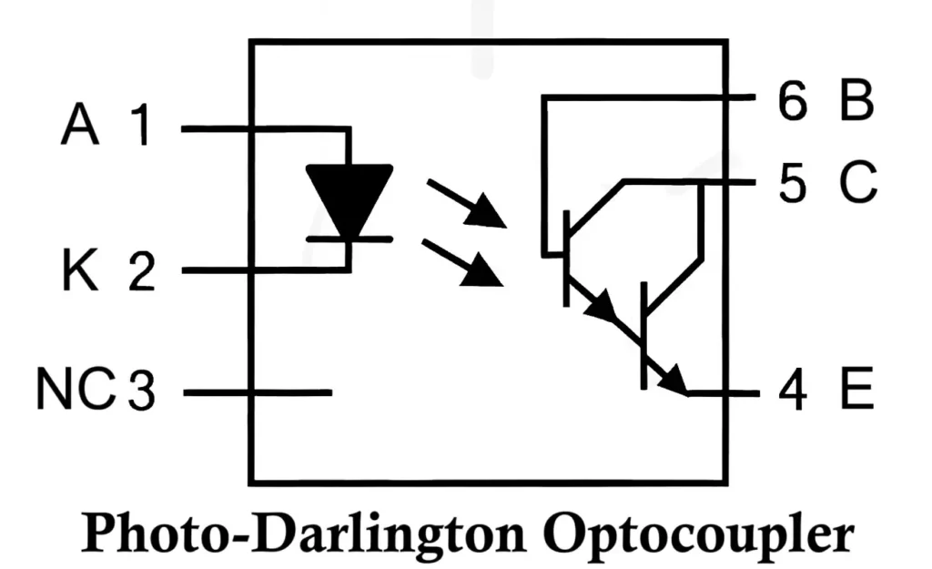 Photo-Darlington Optocoupler Optoisolator Photocoupler