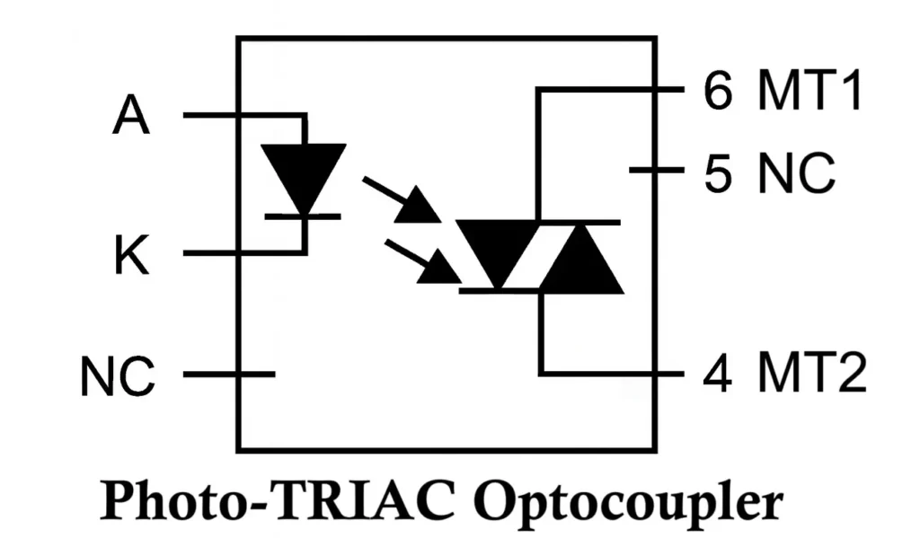 Photo-TRIAC Optocoupler Optoisolator Photocoupler