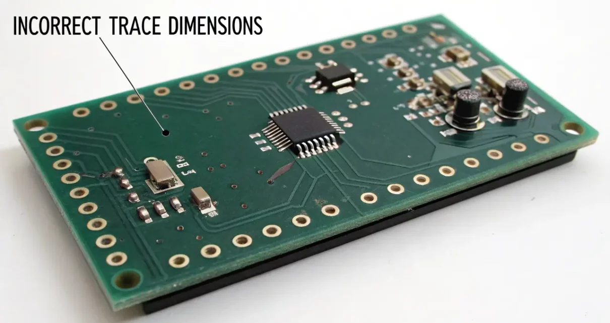 Incorrect Trace Causing Board Failure