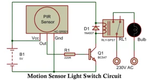 Motion Sensor Light Circuit