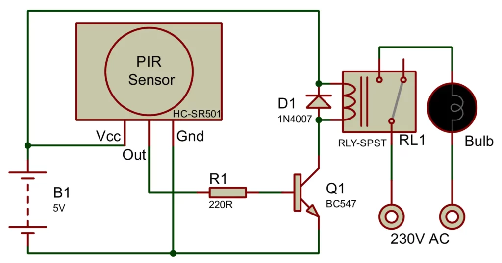 Motion Sensor Circuit Diagram
