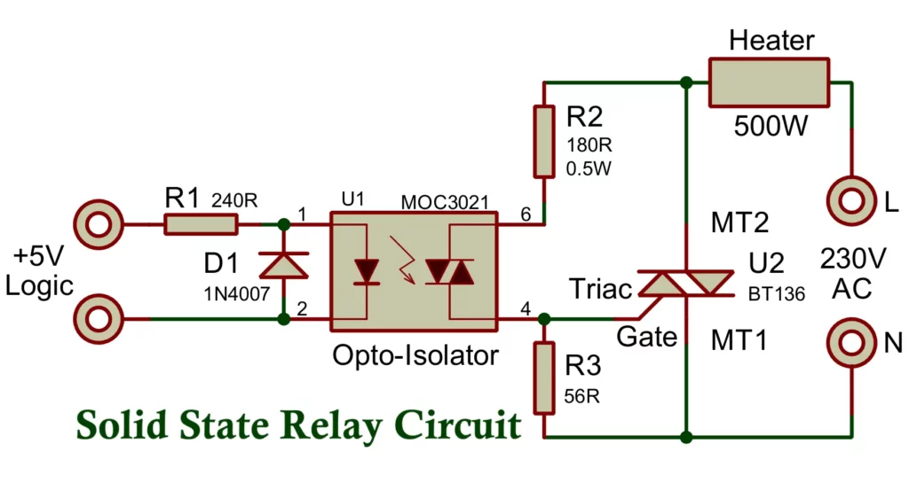 Solid State Relay Circuit Diagram