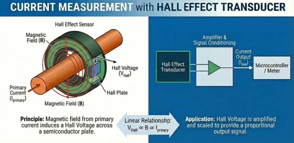 Current Measurement with Hall Effect Transducer