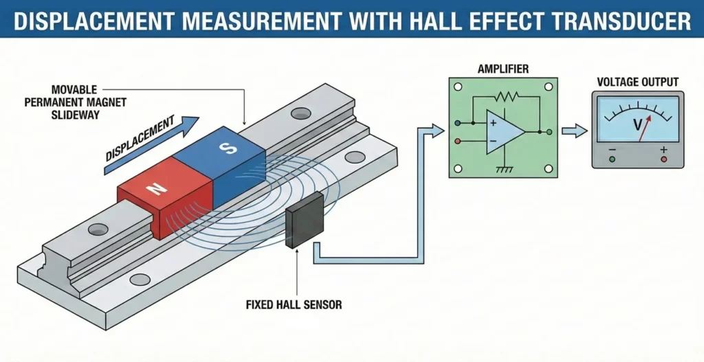 Displacement Measurement with Hall Effect Transducer