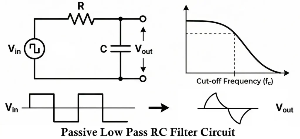 Low Pass RC Filter Circuit