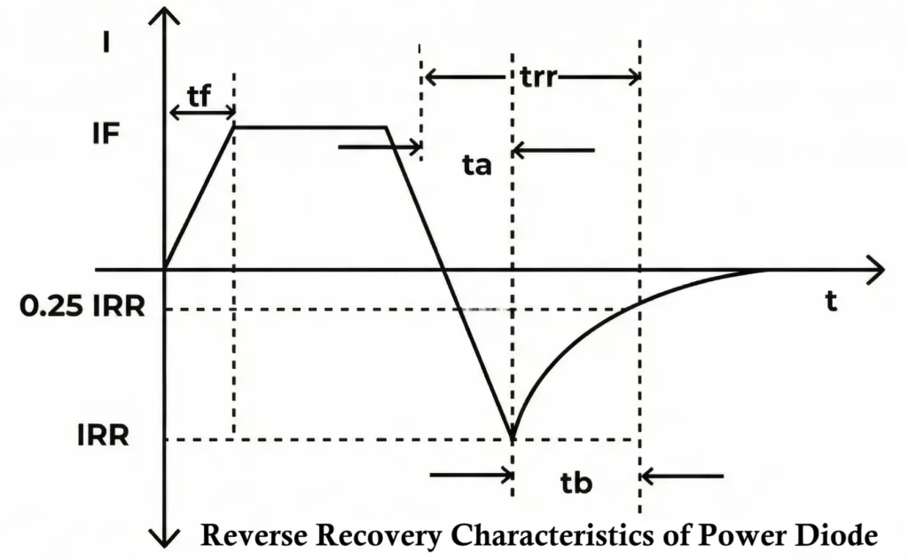 Reverse Recovery Characteristics of Power Diode