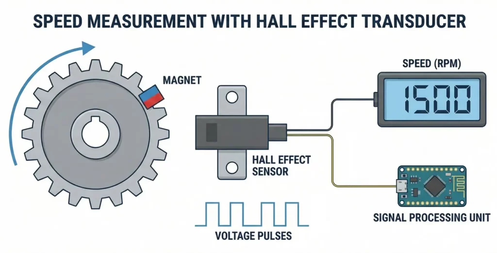 Speed Measurement with Hall Effect Transducer