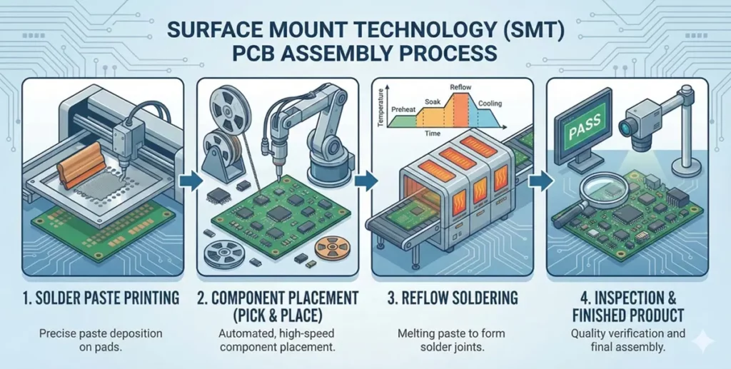 SMT Surface Mount PCB Assembly Technology