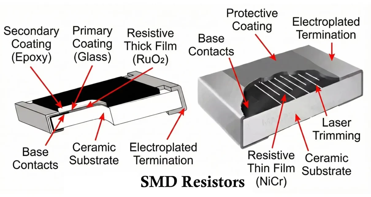SMD Resistors Construction