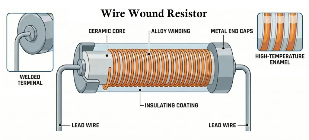 Wire Wound Resistor Construction